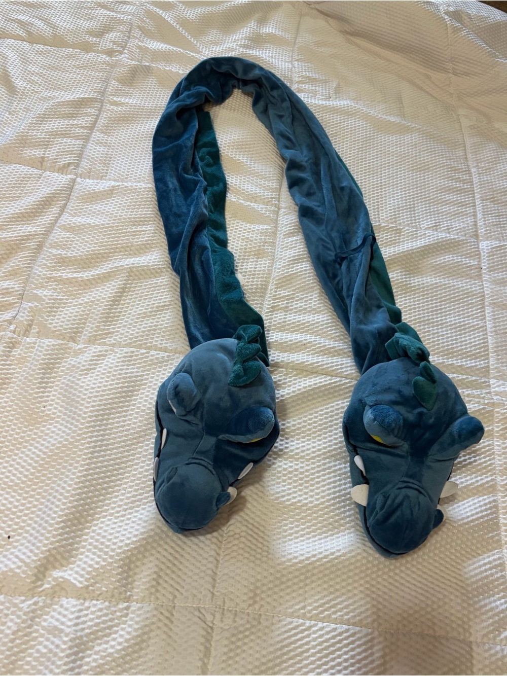 Villians scarf plush dragons for costume.